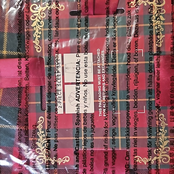 Savage X Fenty Men's Flannel Feels Sleep 2-Piece Set - Red Cognac Plaid SZ XXL - Picture 10 of 11